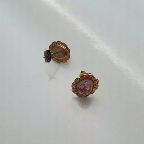 Captured Flower Earrings - Picture 6 of 6